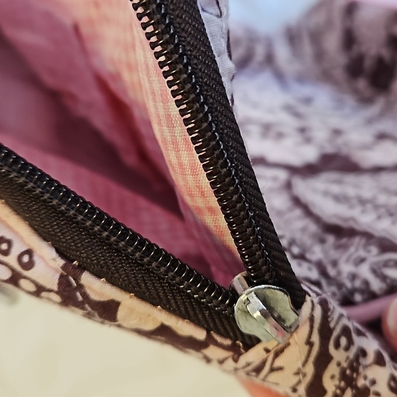 Pink and Brown Paisley Backpack - Picture 6 of 14